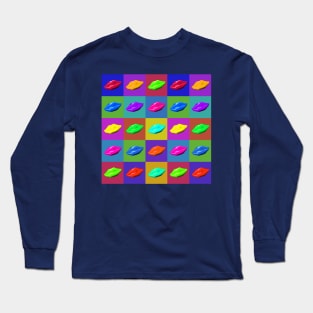 Lips in Pop Art style Long Sleeve T-Shirt